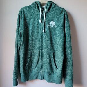 District Green Heathered Hoodie Cotton Bland, Size L